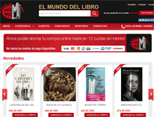 Tablet Screenshot of elmundodellibro.com.ar